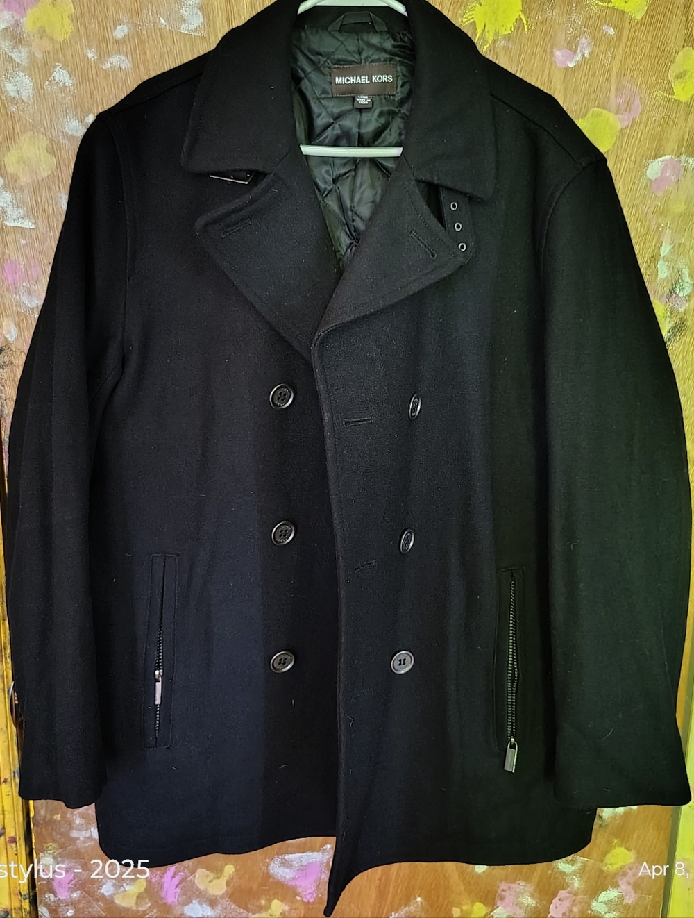 😎🔥Michael Kors Black Wool Coat- Large